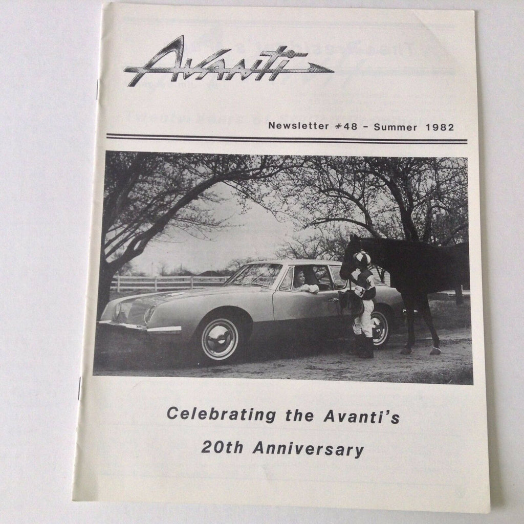 Avanti Magazine 20th Anniversary No.48 Summer 1982 052117nonrh