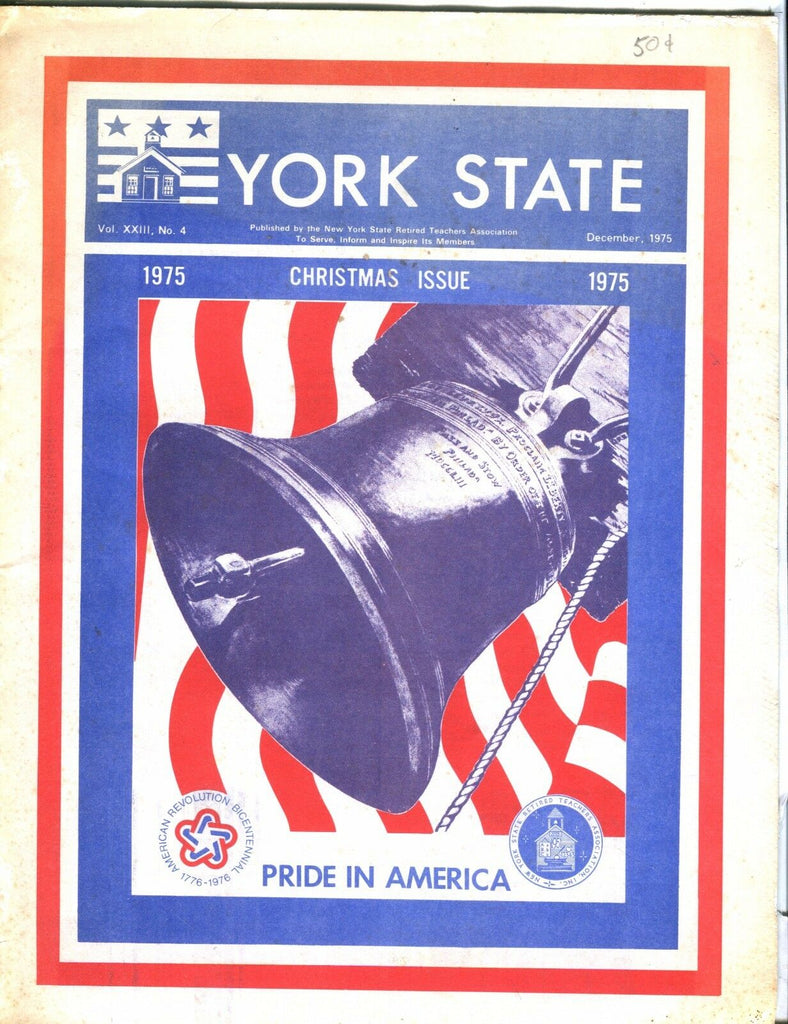 New York State Retired Teachers Magazine Christmas Issue 1975 EX 040317nonjhe