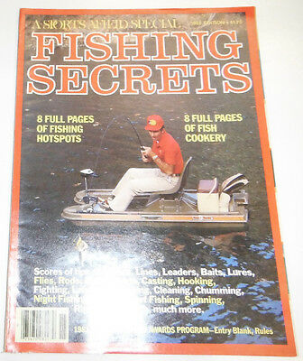 Fishing Secrets Magazine 8 Full Pages Of Fishing Hotspots 1981 082114R