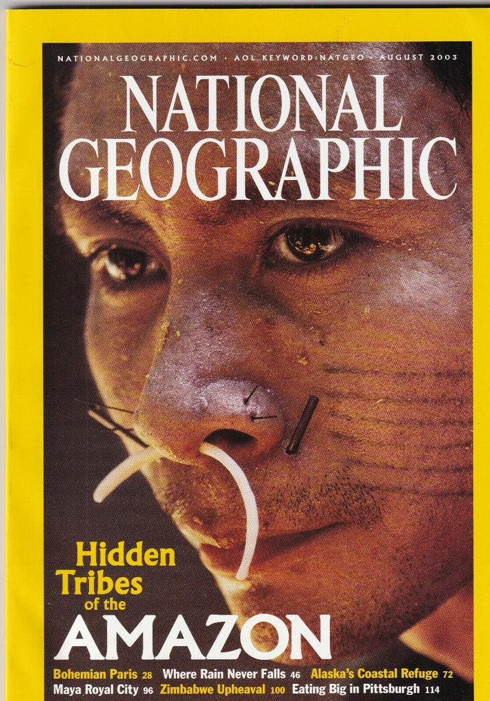 National Geographic Mag Hidden Tribes Of The Amazon August 2003 102319nonr