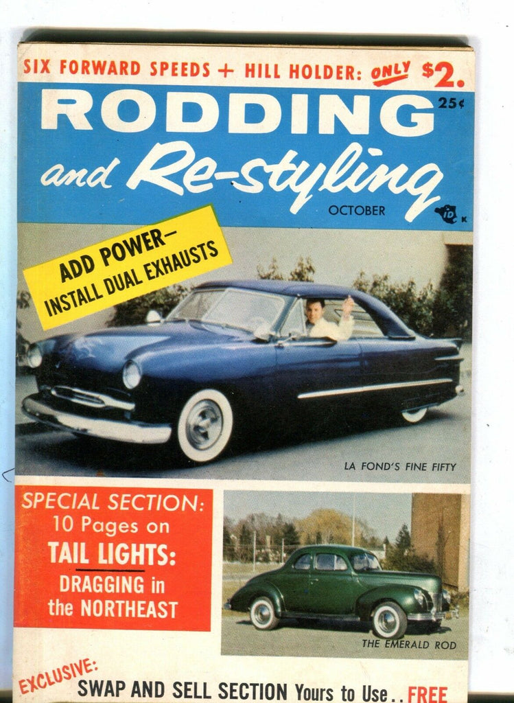 Rodding & Re-styling Magazine October 1957 LA Fond VG No ML 040717nonjhe