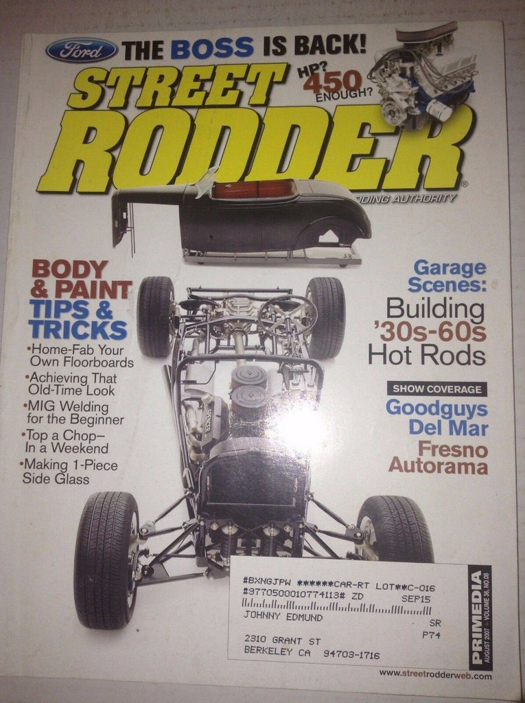 Street Rodder Magazine Goodguys Del Mar Fresno Autorama August 2007 042117nonrh