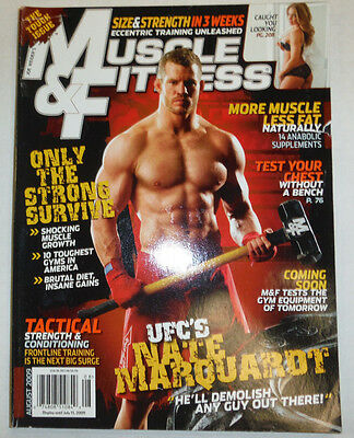 Muscle & Fitness Magazine UFC's Nate Marquardt August 2009 NO ML 031815R
