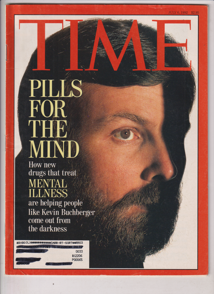 Time Mag Pills For The Mind Mental Illness July 6, 1992 011820nonr