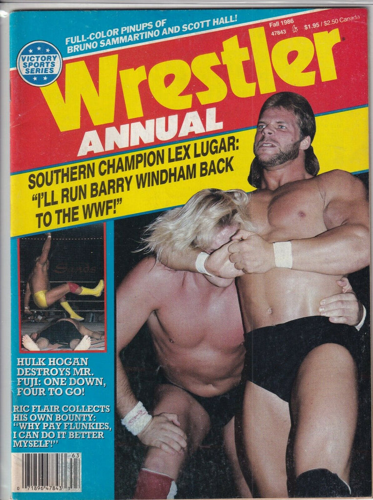 Wrestler Annual Lex Luger Bruno Sammartino Hulk Hogan Fall 1986 052919nonr