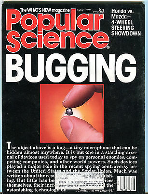 Popular Science Magazine August 1987 Bugging Honda vs. Mazda EX 032116jhe