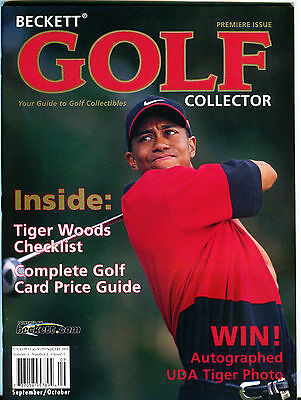 Beckett Golf Collector Magazine Sept./Oct. 2001 Tiger Woods EX 011916jhe