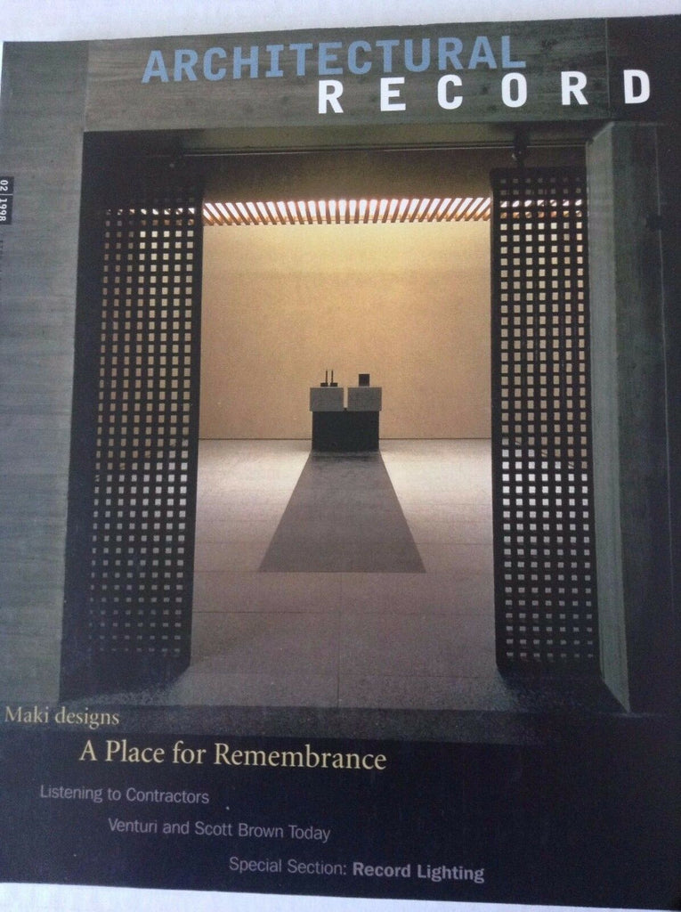 Architectural Record Magazine Maki Designs February 1998 081817nonrh2