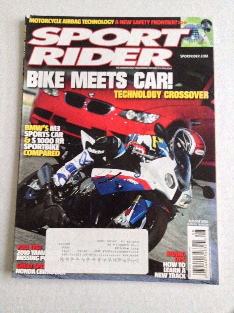 Sport Rider Magazine BMW's M3 Sports Car S1000 RR August 2010 032017NONRH