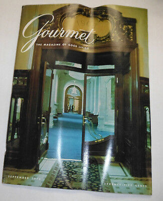 Gourmet Magazine Le Beau-Rivage September 1974 102214R