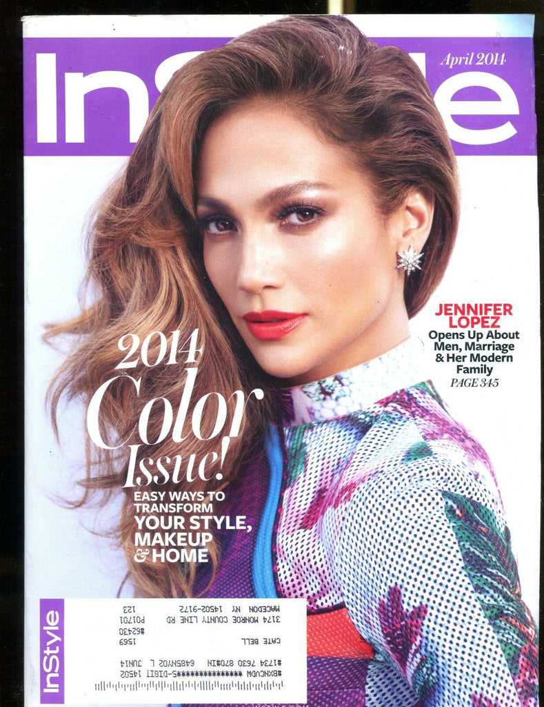 In Style Magazine April 2014 Jennifer Lopez EX w/ML 122816jhe