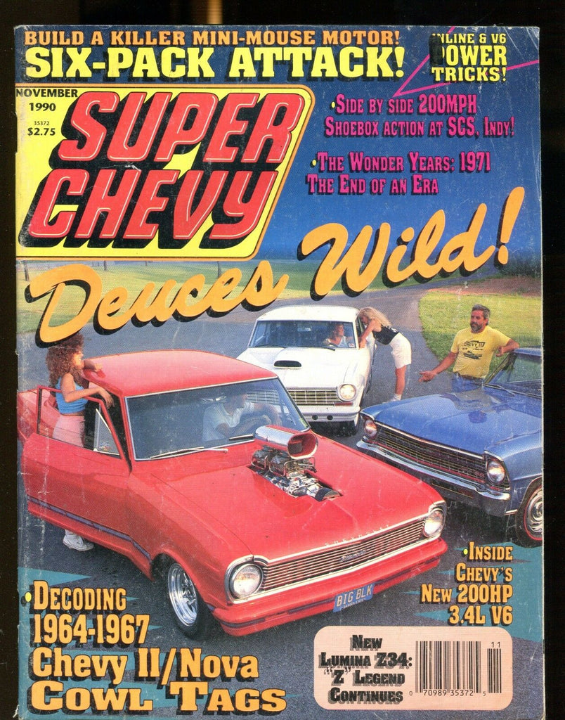Super Chevy Magazine November 1990 Deuces Wild VG No ML 022717nonjhe