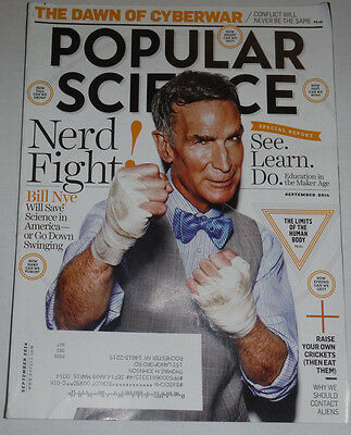 Popular Science Magazine Bill Nye The Science Guy September 2014 120414R2