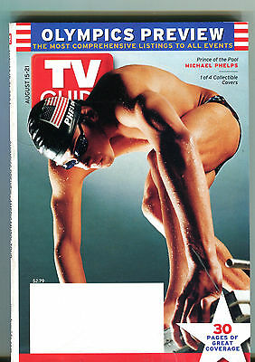 TV Guide Magazine August 15-21 2004 Michael Phelps Olympics Preview EX 062816jhe