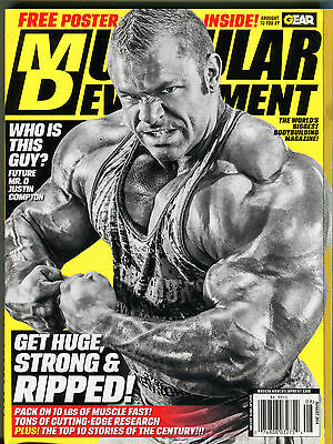 Muscular Development Magazine August 2014 Justin Compton EX 010416jhe