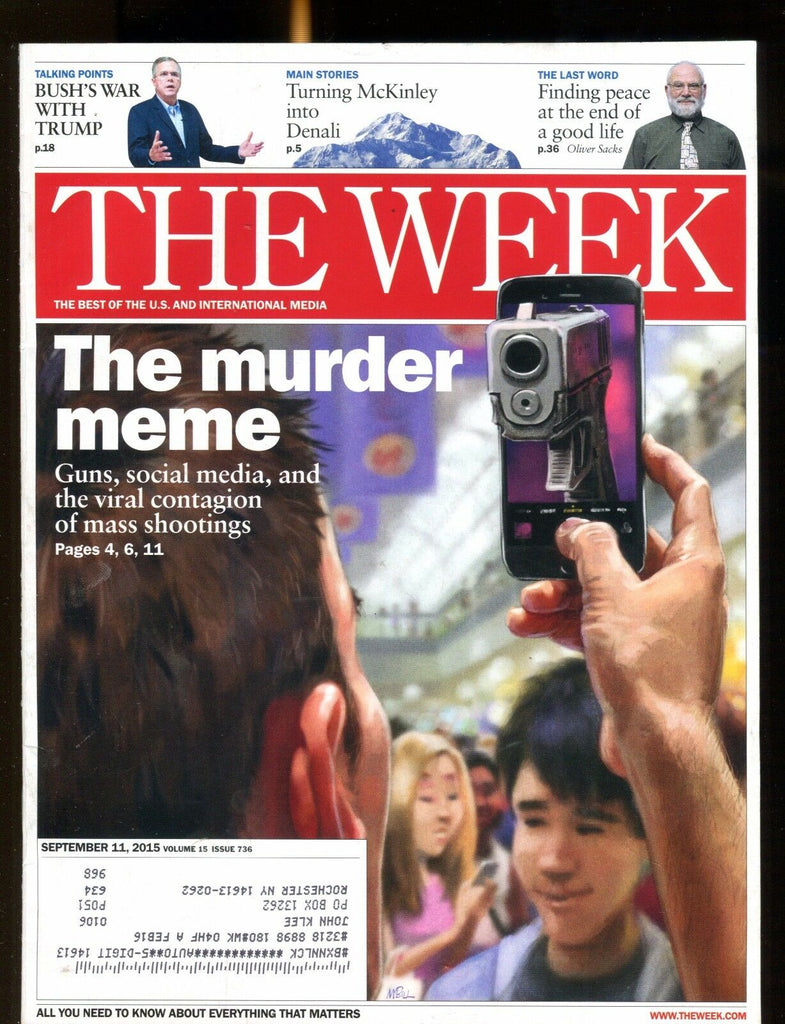 The Week Magazine September 11 2015 The Murder Meme EX 020817jhe
