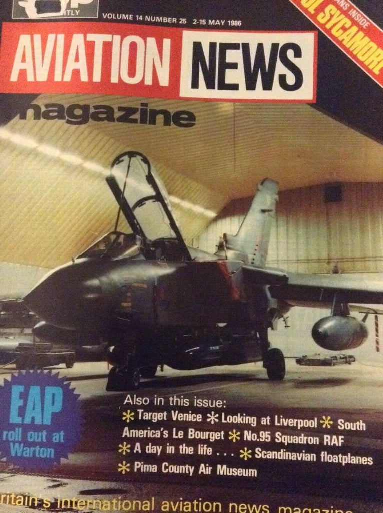 Aviation News Magazine Target Venice Bristol Sycamore May 2-15, 1986 021119nonrh