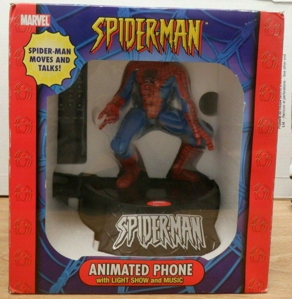 Spider-Man Marvel Animated Pone With Light Show & Music 2004 102219DBT2