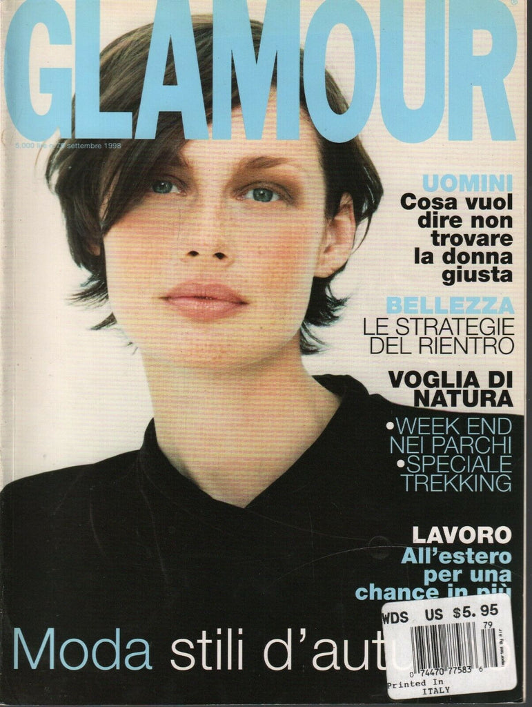Glamour Italian Fashion Magazine September 1998 Onega Ponomarenko 022620AME2