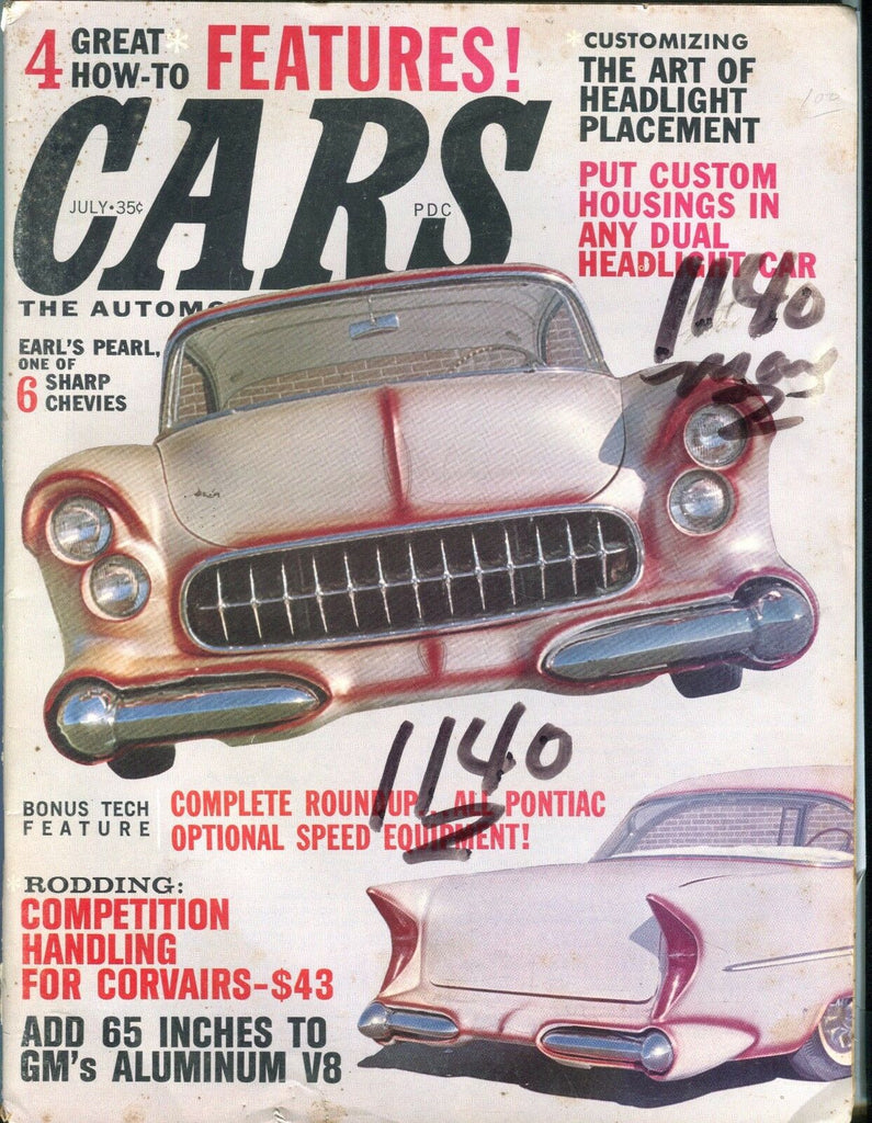 Cars Magazine July 1962 Chevy Corvair GD No ML 032217nonjhe