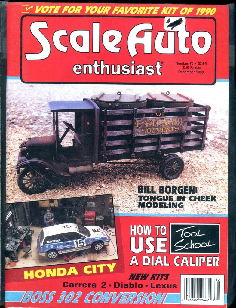 Scale Auto Enthusiast Magazine December 1990 Bill Borgeni EX No ML 122316jhe