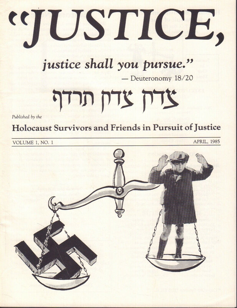 Holocaust Survivors & Friends in Pursuit of Justice April 1985 100517DBE2