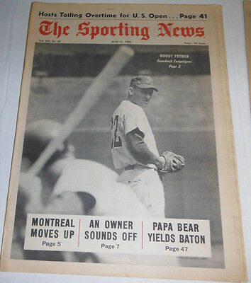 The Sporting News Magazine Woody Fryman & Montreal June 1968 NO ML 072914R