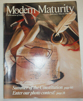 Modern Maturity Magazine Summer Of The Constitution February/March 1987 020515R