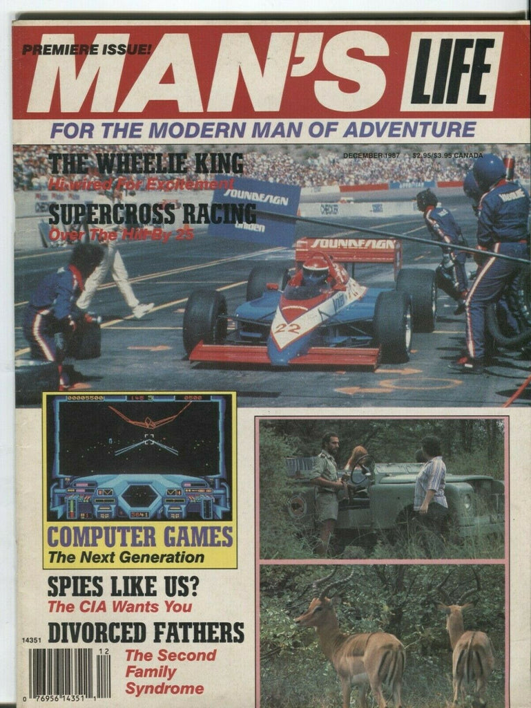 Man's Life Premiere Issue December 1987 Computer Games Doug Domokos 82219DBE
