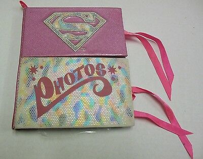 Superman Supergirl Pink Double Photo Album! 100513ame