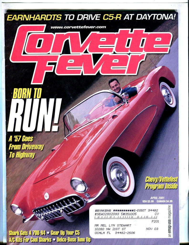 Corvette Fever Magazine April 2001 '57 Corvette EX w/ML 042617nonjhe