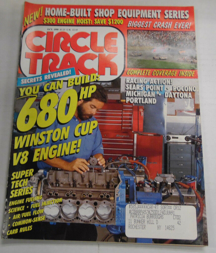Circle Track Magazine 680 HP Winston Cup Engine October 1990 040417nonr