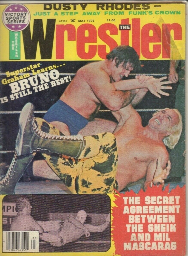 The Wrestler May 1976 Bruno Sammartino Dusty Rhodes 030219DBE