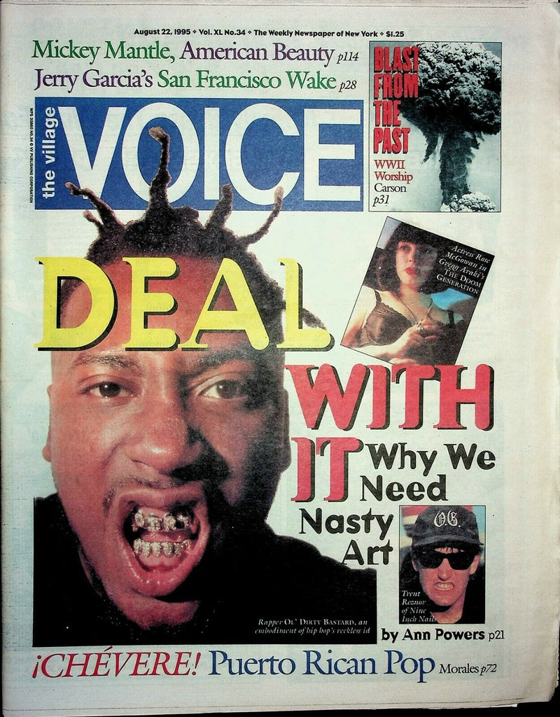 The Village Voice August 22 1995 Ol Dirty Mickey Mantle Jerry Garcia 031621ame2