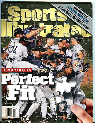 1998 New York Yankees Perfect Fit Broncos Run Wild EX No ML 020216jhe