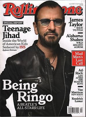 Rolling Stone April 9 2015 Ringo Starr. James Taylor,Kendrick Lamar EX 010516DBE