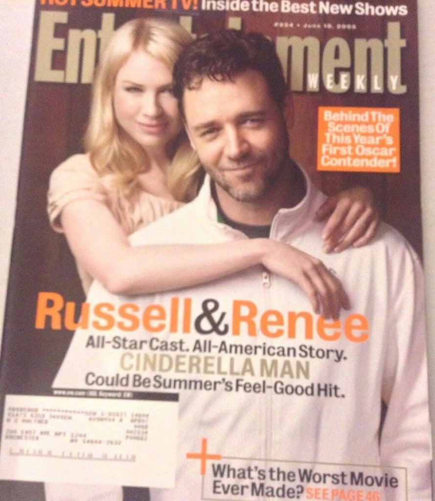 Entertainment Weekly Magazine Russell Crowe & Renee June 10, 2005 080117nonrh