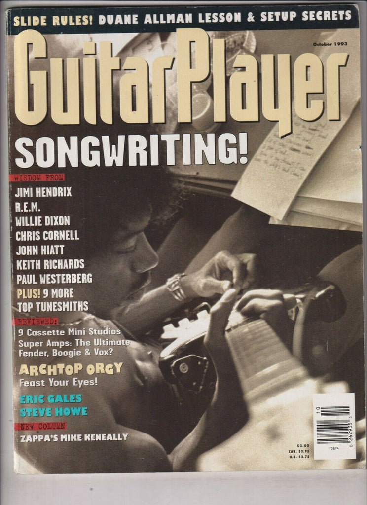 Guitar Player Mag Jimi Hendrix Willie Dixon October 1993 021020nonr