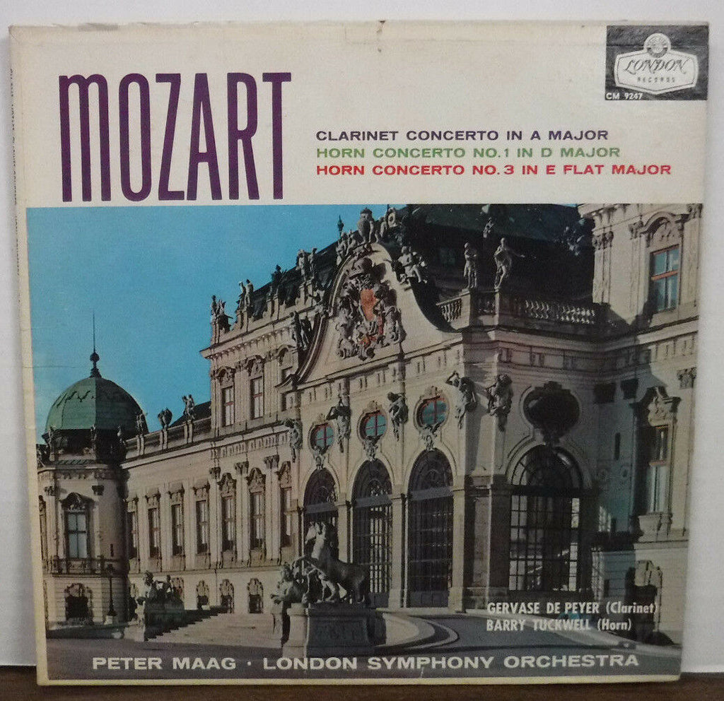 Mozart Clarinet Concerto In A Major Peter Maag CM.9247 092917mne