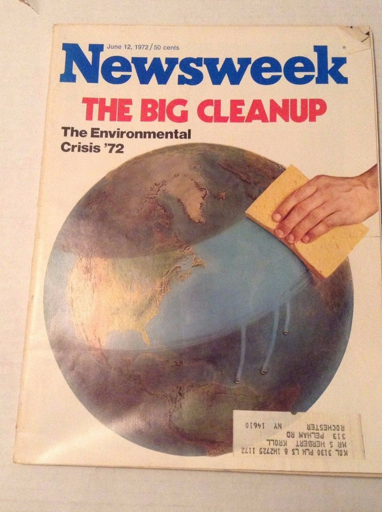 Newsweek Magazine The Big Cleanup Environmental Crisis June 12, 1972 101216R2