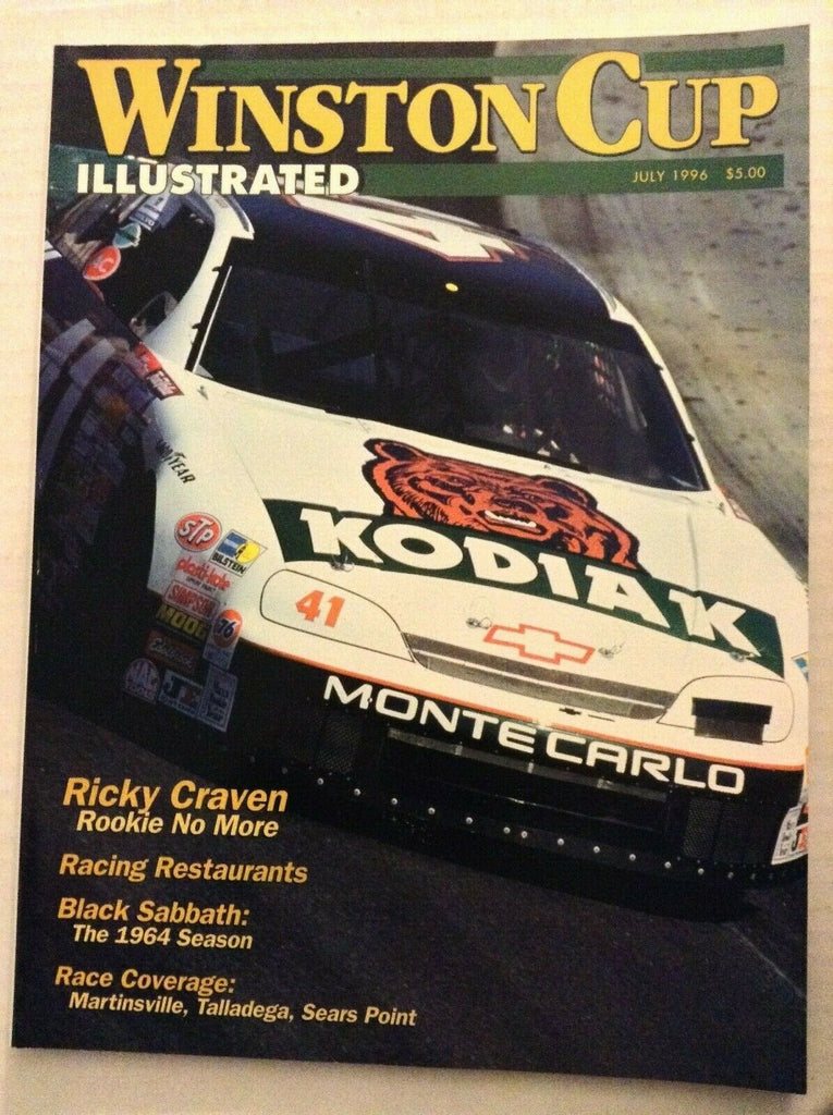 Winston Cup Illustrated Ricky Craven Black Sabbath July 1996 082819nonrh