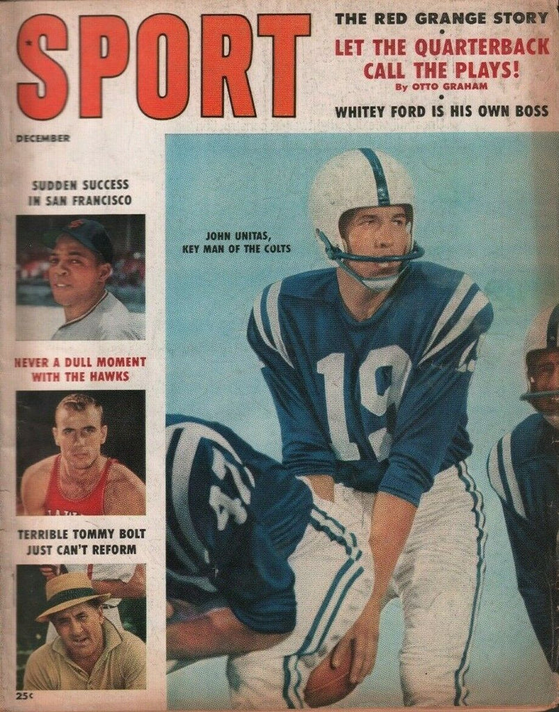 Sport December 1958 John Unitas Ernie Banks Whitey Ford 050719DBE2