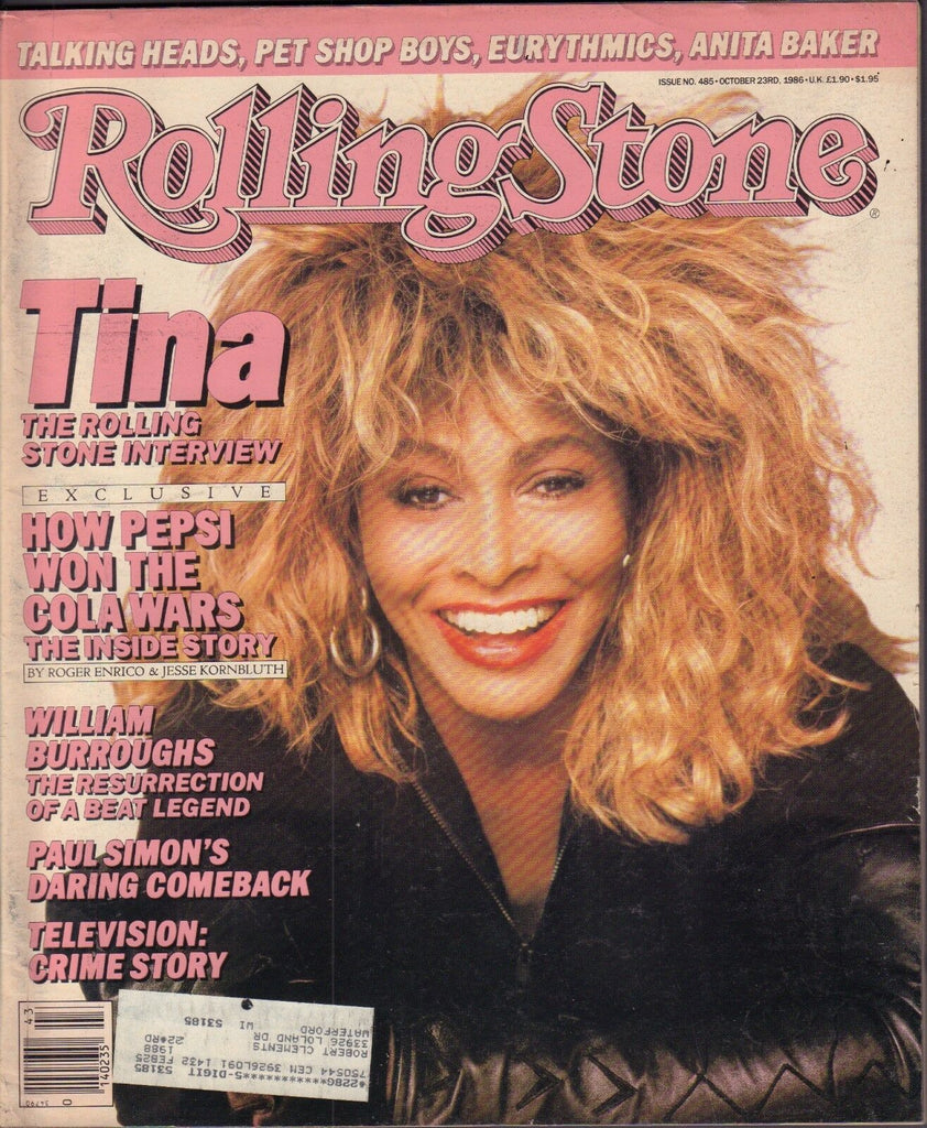 Rolling Stone October 23 1986 Tina Turner, Paul Simon w/ML VG 122816DBE