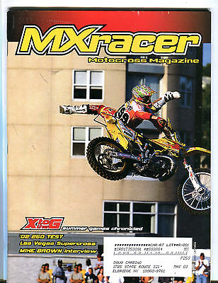 MXracer Motocross Magazine February 2002 Mike Brown EX 073016jhe