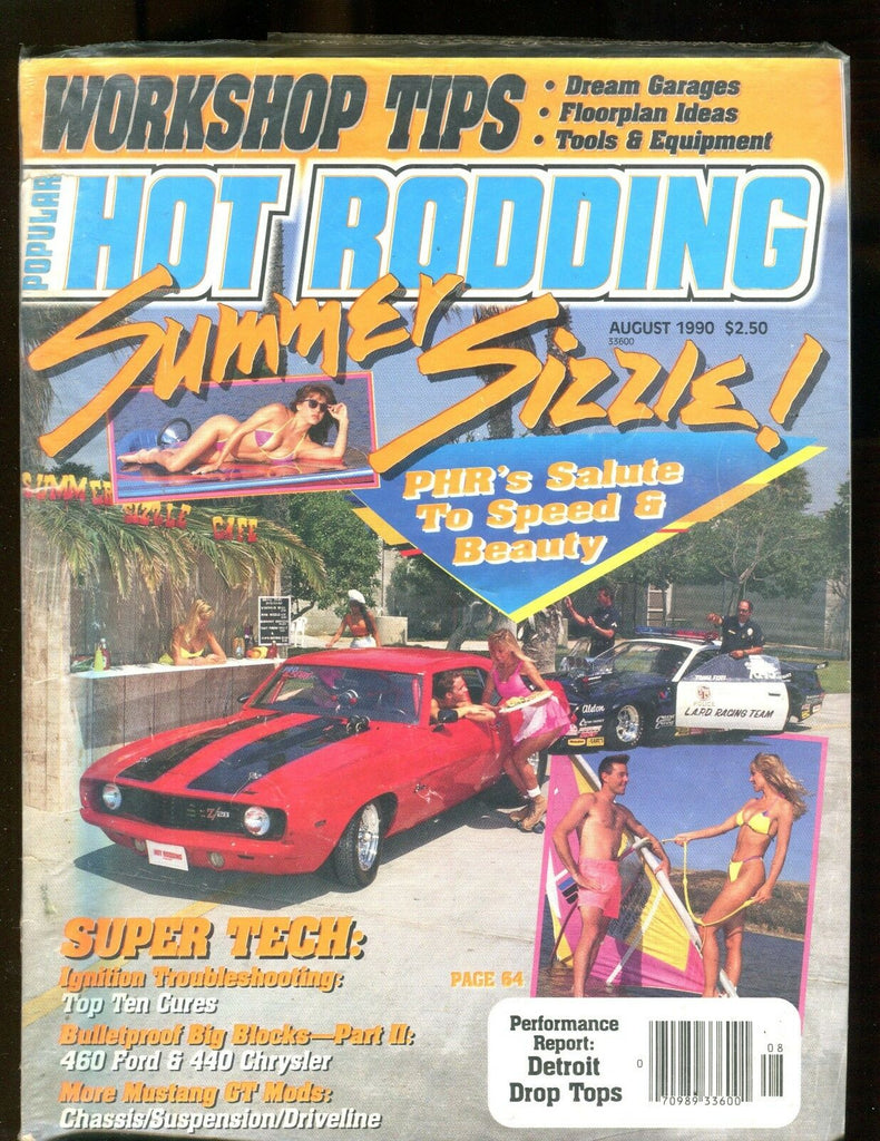 Popular Hot Rodding Magazine August 1990 Summer Sizzle! EX No ML 112916jhe