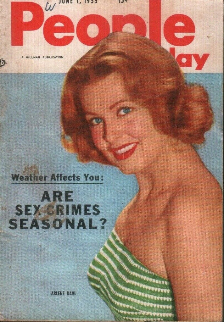 People Today April 1957 Arlene Dahl Cheesecake Pin Up Digest 061719AME
