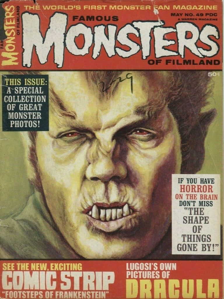Famous Monsters of Filmland May 1968 #49 Bela Lugosi Dracula 021220DBE