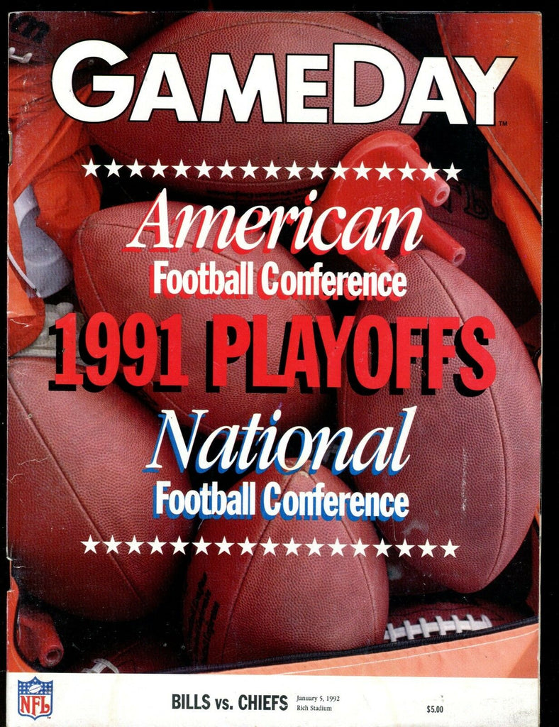 GameDay Magazine Buffalo Bills vs. Chiefs January 5 1992 EX 010217jhe
