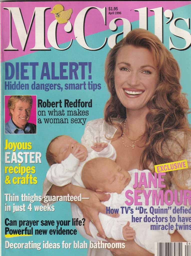 McCall's Mag Jane Seymour Robert Redford April 1996 092819nonr