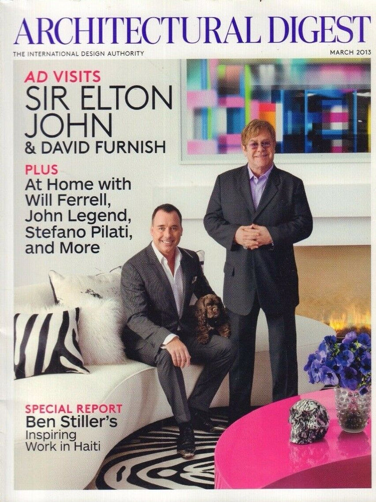 Architectural Digest March 2013 Elton John, David Furnish 021417DBE2